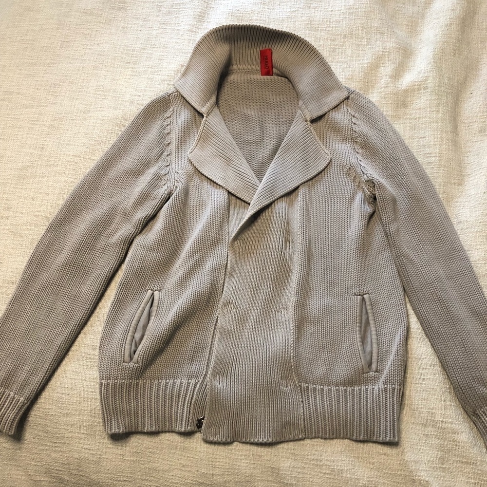 HUGO 100% Cotton Snap Sweater